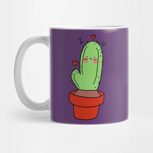 I Heart U Cactus by saradaboru